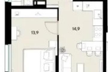 Фото №1: 1-комнатная квартира 35 м², 16/18 эт. - Краснодар, мкр. Прикубанский внутригородской округ,