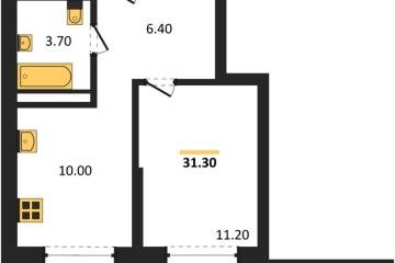 Фото №1: 1-комнатная квартира 31 м², 11/18 эт. - Краснодар, мкр. Прикубанский внутригородской округ,