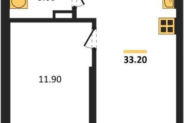 Фото №1: 1-комнатная квартира 33 м², 13/18 эт. - Краснодар, мкр. Прикубанский внутригородской округ,