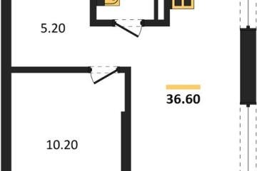 Фото №1: 1-комнатная квартира 36 м², 15/18 эт. - Краснодар, мкр. Прикубанский внутригородской округ,