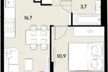 Фото №1: 1-комнатная квартира 35 м², 3/18 эт. - Краснодар, мкр. Прикубанский внутригородской округ,