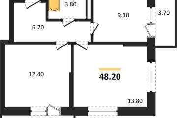 Фото №1: 2-комнатная квартира 48 м², 7/9 эт. - Краснодар, мкр. Прикубанский внутригородской округ,