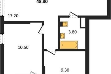 Фото №1: 2-комнатная квартира 48 м², 18/18 эт. - Краснодар, мкр. Прикубанский внутригородской округ,