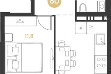Фото №1: 1-комнатная квартира 39 м², 6/9 эт. - Краснодар, мкр. Прикубанский внутригородской округ,