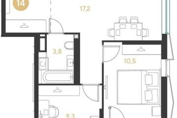 Фото №1: 2-комнатная квартира 48 м², 7/18 эт. - Краснодар, мкр. Прикубанский внутригородской округ,