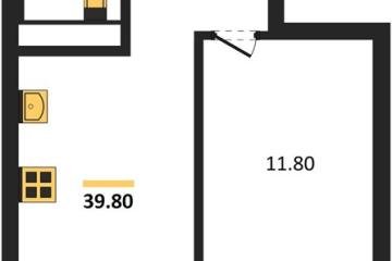Фото №1: 1-комнатная квартира 39 м², 4/9 эт. - Краснодар, мкр. Прикубанский внутригородской округ,