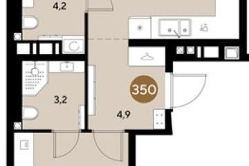 Фото №1: 2-комнатная квартира 61 м², 3/18 эт. - Краснодар, мкр. ЖК Грейд,