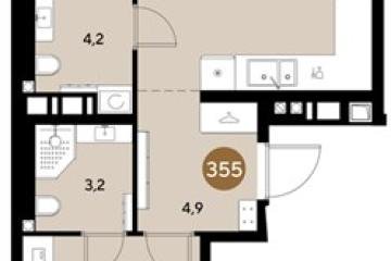 Фото №1: 2-комнатная квартира 66 м², 8/18 эт. - Краснодар, мкр. ЖК Грейд,