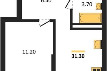 Фото №1: 1-комнатная квартира 31 м², 3/18 эт. - Краснодар, мкр. ЖК Грейд,