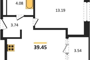 Фото №1: 1-комнатная квартира 39 м², 15/18 эт. - Краснодар, мкр. жилой квартал Патрики,