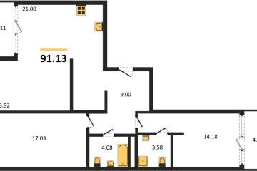 Фото №1: 3-комнатная квартира 91 м², 11/18 эт. - Краснодар, мкр. жилой квартал Патрики,