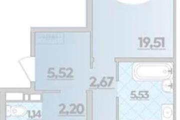 Фото №1: 2-комнатная квартира 64 м², 4/16 эт. - Краснодар, мкр. жилой комплекс Квартал № 6,