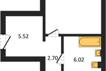 Фото №1: 1-комнатная квартира 47 м², 1/16 эт. - Краснодар, мкр. жилой комплекс Квартал № 6,