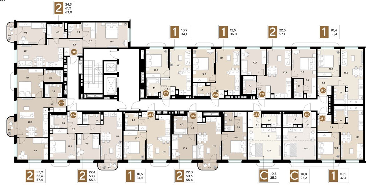 Фото №8: 1-комнатная квартира 36&nbsp;м², 3/18&nbsp;эт. - Краснодар, Прикубанский внутригородской округ, мкр. ЖК Грейд