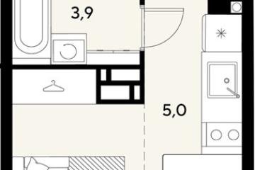 Фото №1: Студия 22&nbsp;м², 4/18&nbsp;эт. - Краснодар, мкр. ЖК Грейд, 