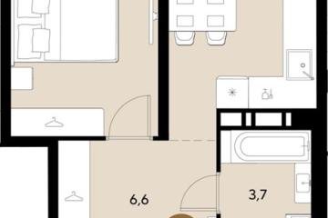 Фото №1: 1-комнатная квартира 32 м², 14/18 эт. - Краснодар, мкр. ЖК Грейд,