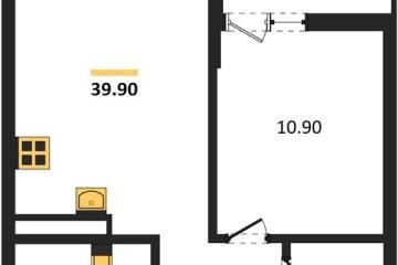 Фото №1: 1-комнатная квартира 39 м², 12/14 эт. - Майкоп, мкр. ЖК Звезды,