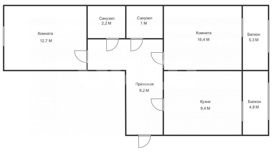 Фото №15: 2-комнатная квартира 49 м² - Геленджик, 5-й, пер. Сосновый, 3/1А