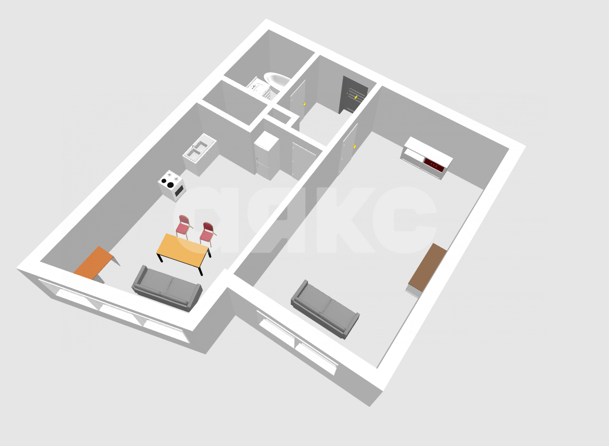 Фото №21: 1-комнатная квартира 49 м² - Анапа, Алексеевка, ул. Анапское шоссе, 1Г