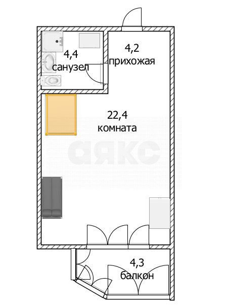 Фото №21: Студия 35 м² - Анапа, пр-кт Пионерский, 274Б