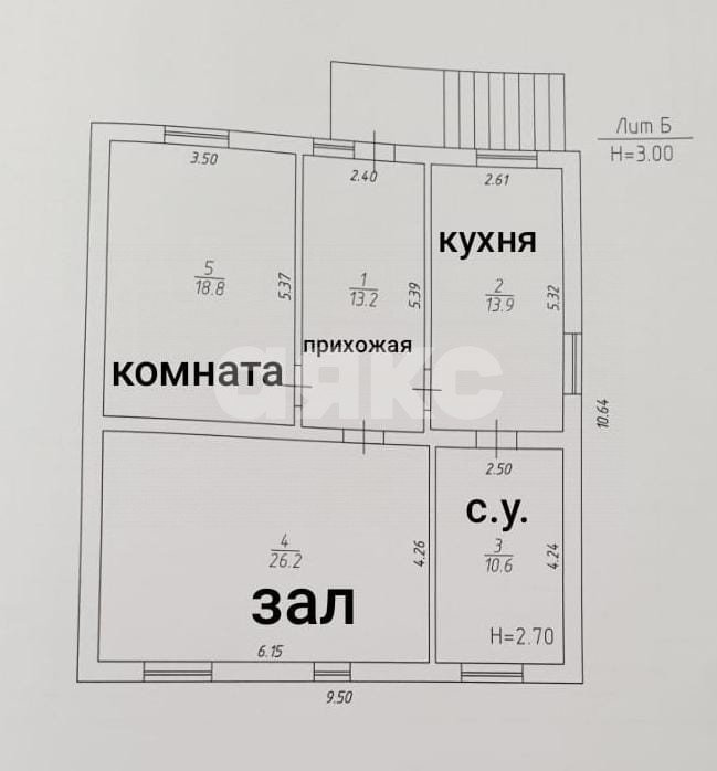 Фото №14: Дом 82 м² + 7 сот. - Пятихатки, ул. Джеметинская, 80