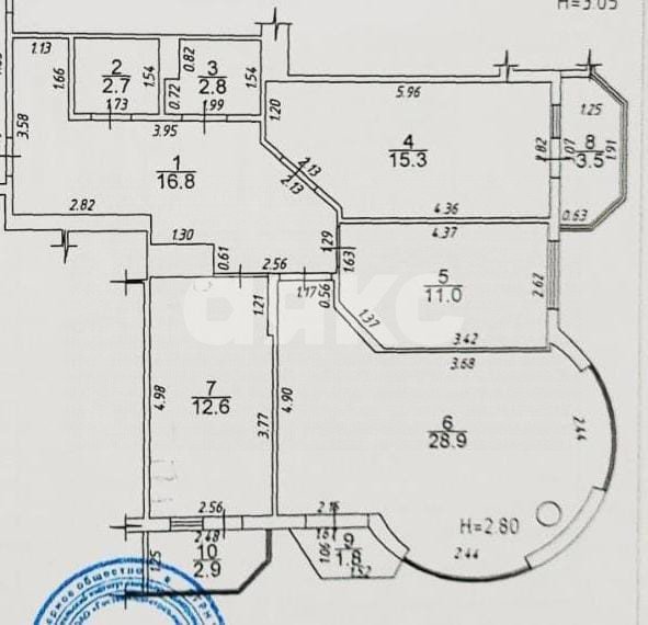 Фото №27: 3-комнатная квартира 98 м² - Анапа, пер. Спасский, 16