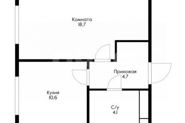 Фото №1: 1-комнатная квартира 38 м² - Развилка, мкр. жилой комплекс Римский, пр-д Римский, 7