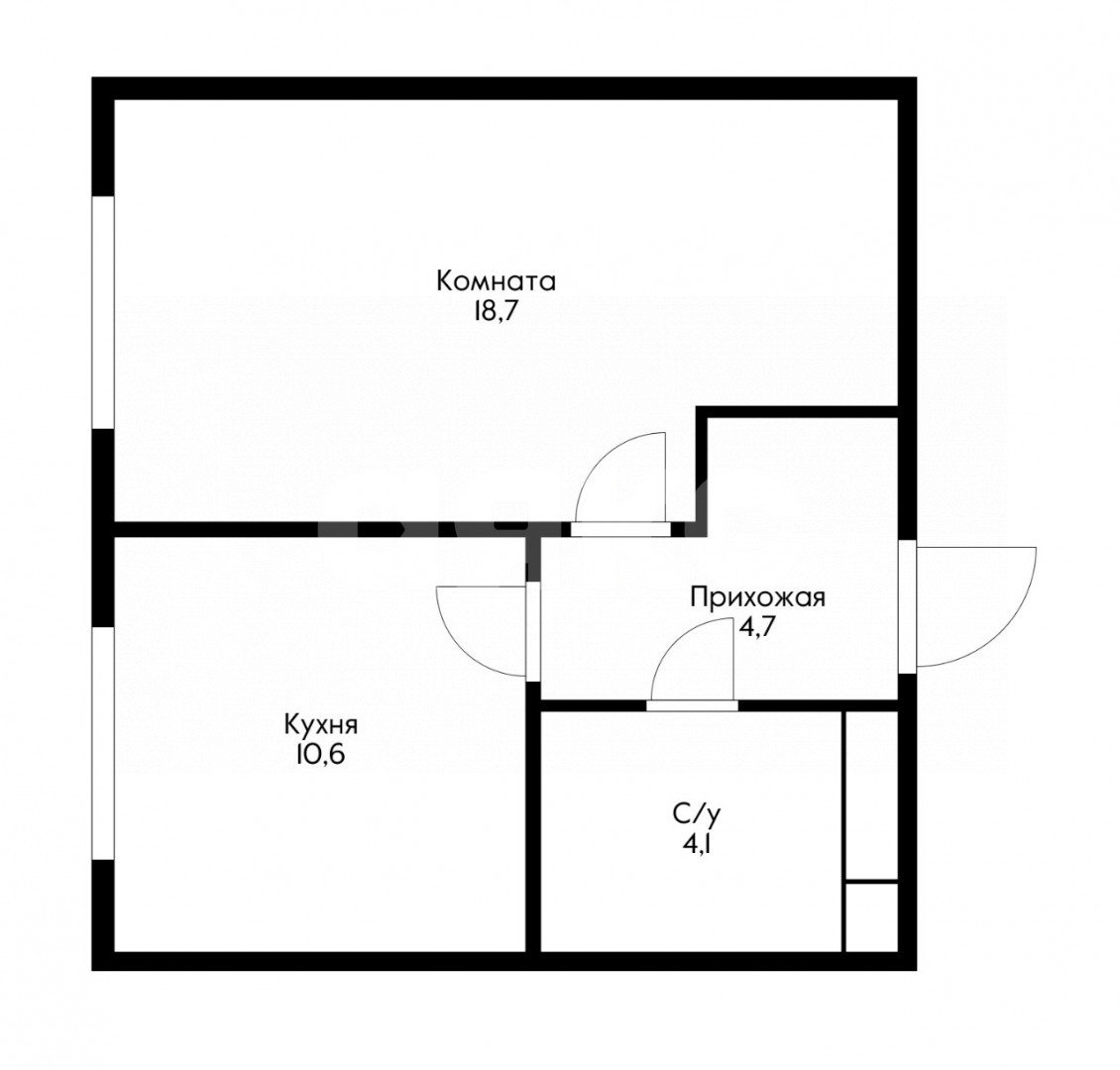 Фото №1: 1-комнатная квартира 38 м² - Развилка, жилой комплекс Римский, пр-д Римский, 7