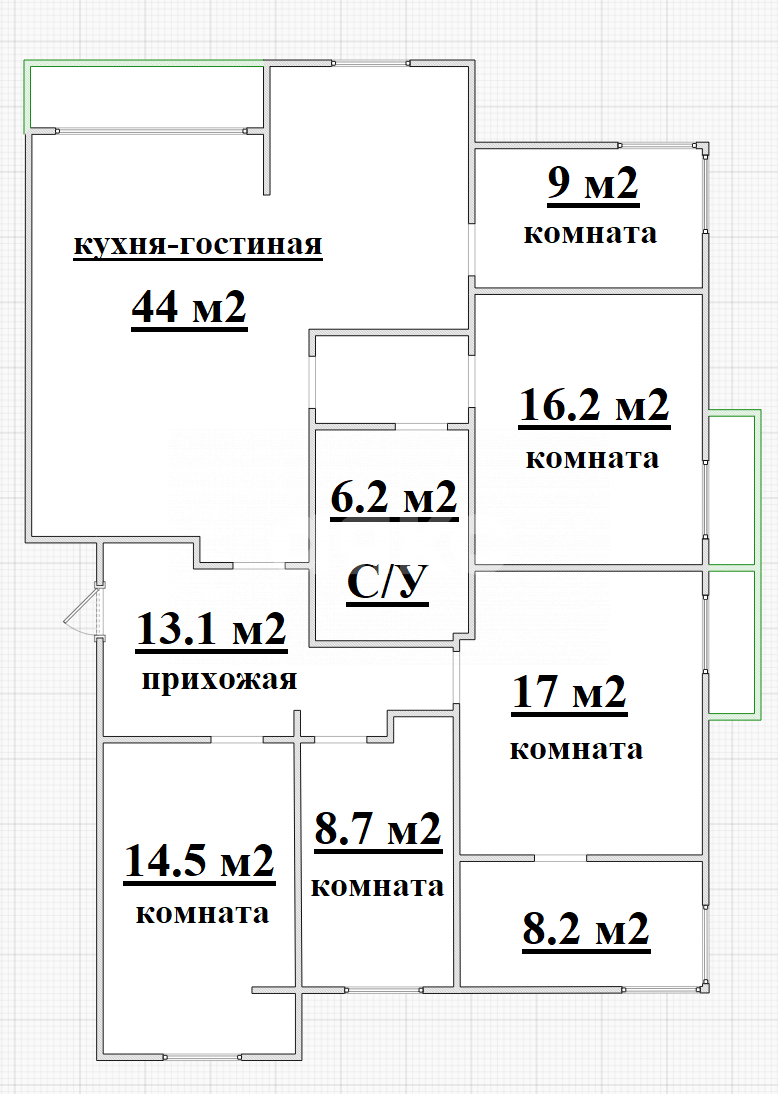 Фото №26: 4-комнатная квартира 140 м² - Геленджик, 5-й, ул. Прасковеевская, 22