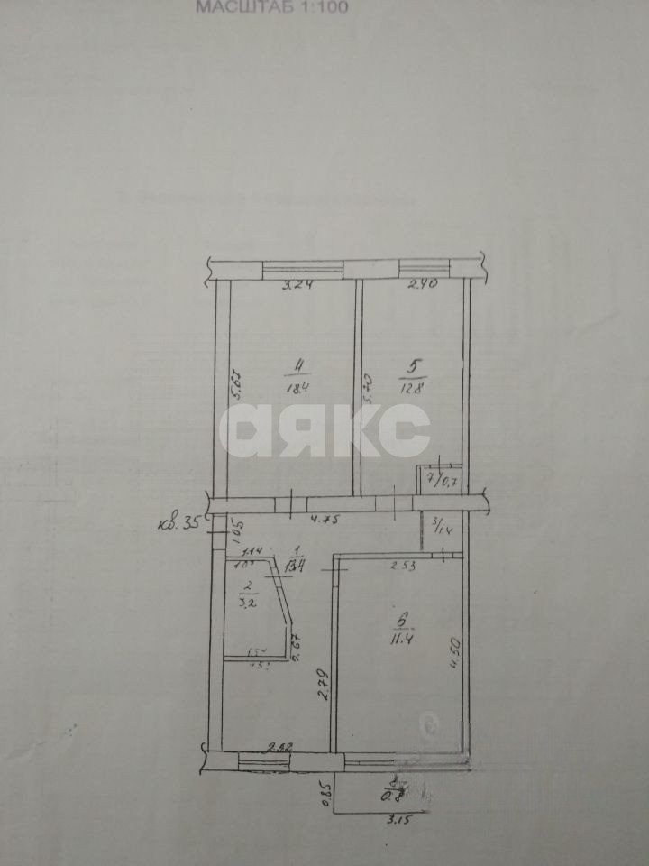 Фото №14: 3-комнатная квартира 61&nbsp;м², 5/5&nbsp;эт. - Геленджик, мкр. Толстый Мыс, ул. Котовского, 11