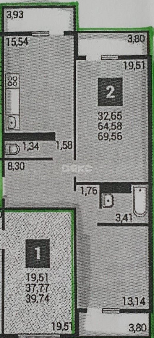 Фото №5: 2-комнатная квартира 74 м² - Анапа, жилой комплекс Горгиппия Морская, ул. Адмирала Пустошкина, 14