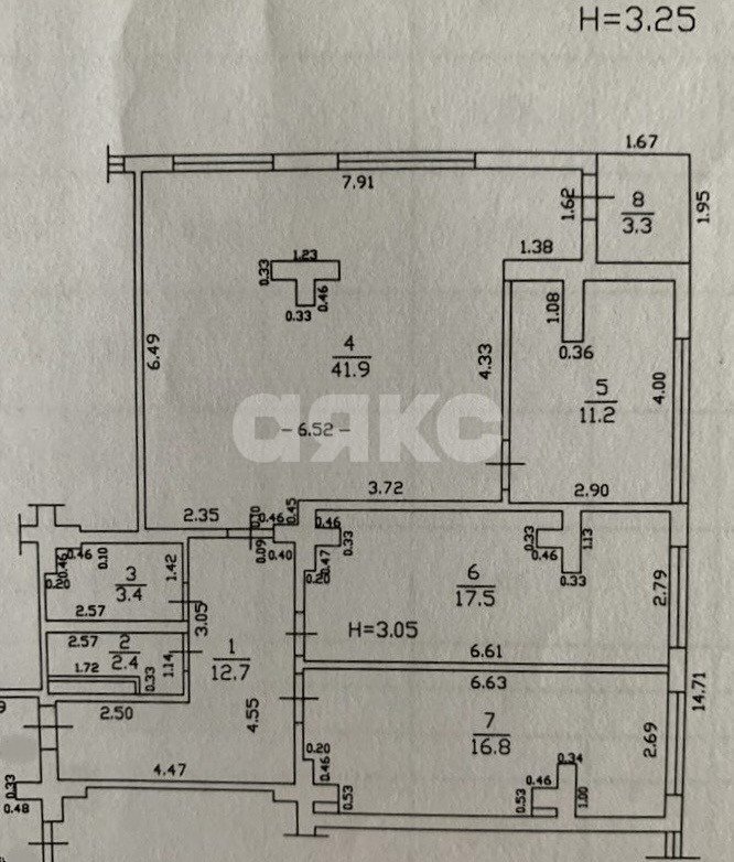 Фото №35: 3-комнатная квартира 105 м² - Анапа, ул. Шевченко, 65