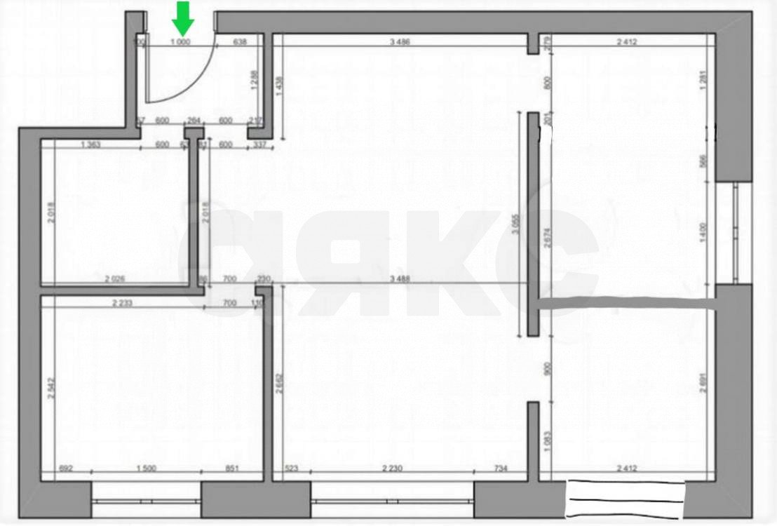 Фото №7: 3-комнатная квартира 42 м² - Чита, Центральный, ул. Бабушкина, 147