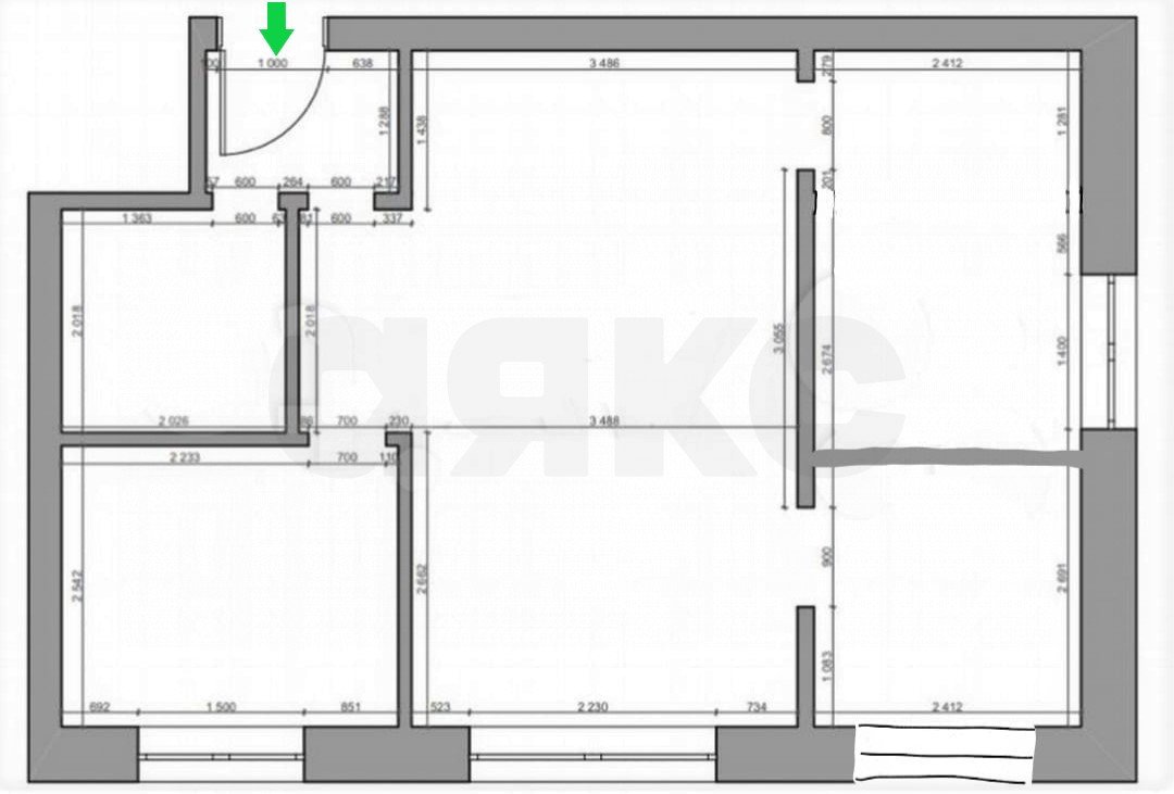 Фото №8: 3-комнатная квартира 42 м² - Чита, Центральный, ул. Бабушкина, 147