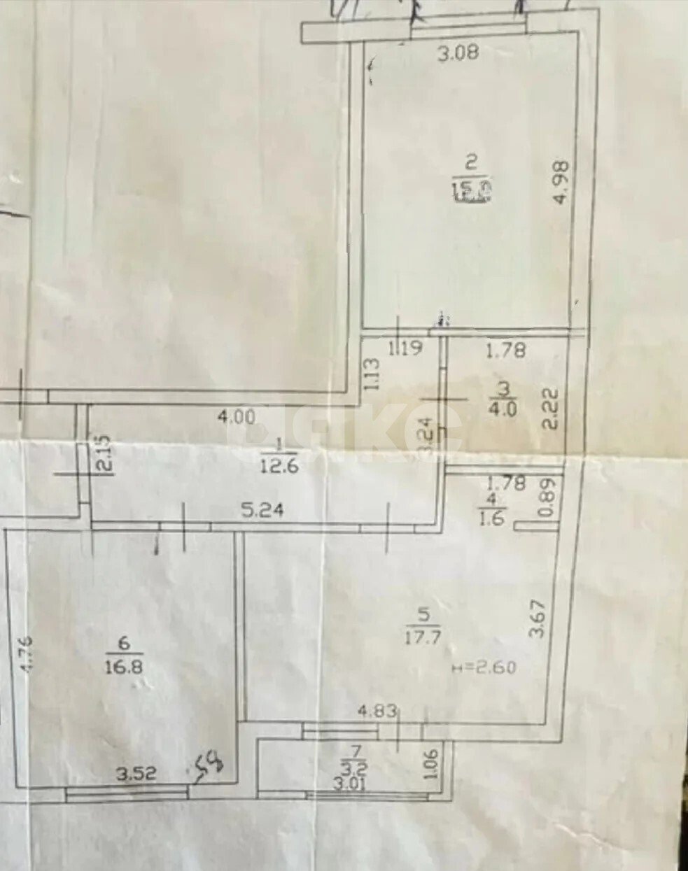 Фото №17: 2-комнатная квартира 72&nbsp;м², 3/3&nbsp;эт. - Горячий Ключ, мкр. Курортная Зона, ул. Гоголя, 59А