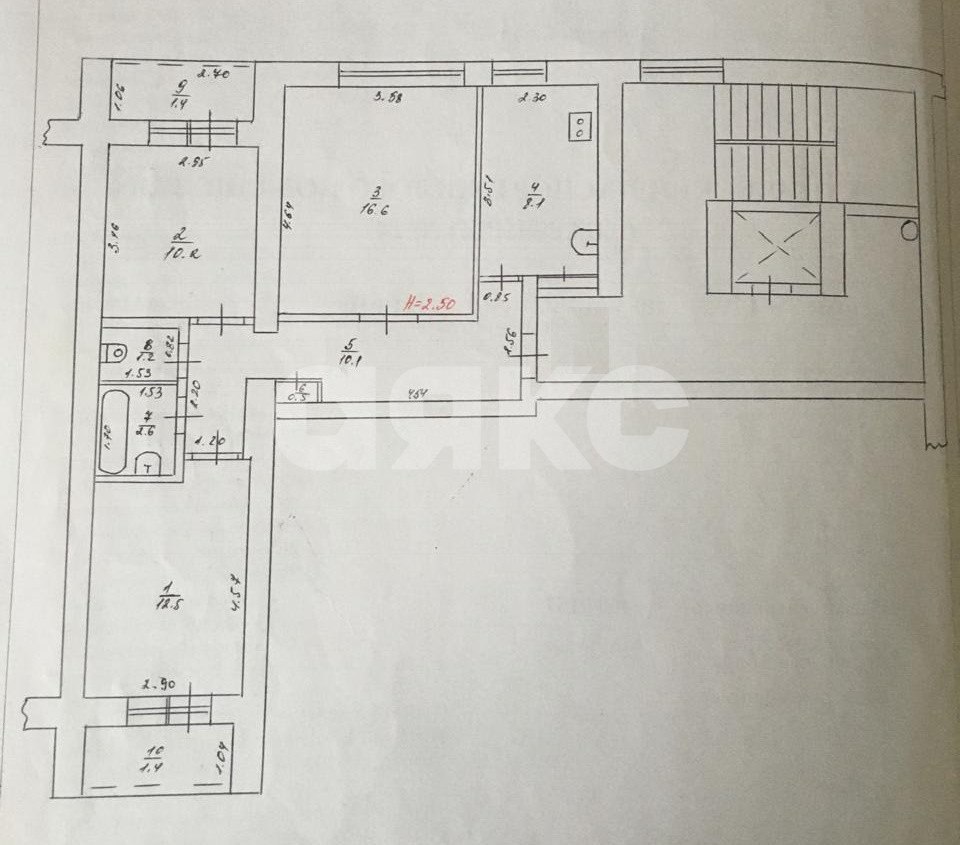Фото №14: 3-комнатная квартира 62&nbsp;м², 6/9&nbsp;эт. - Горячий Ключ, мкр. Администрация, ул. Ленина, 179А