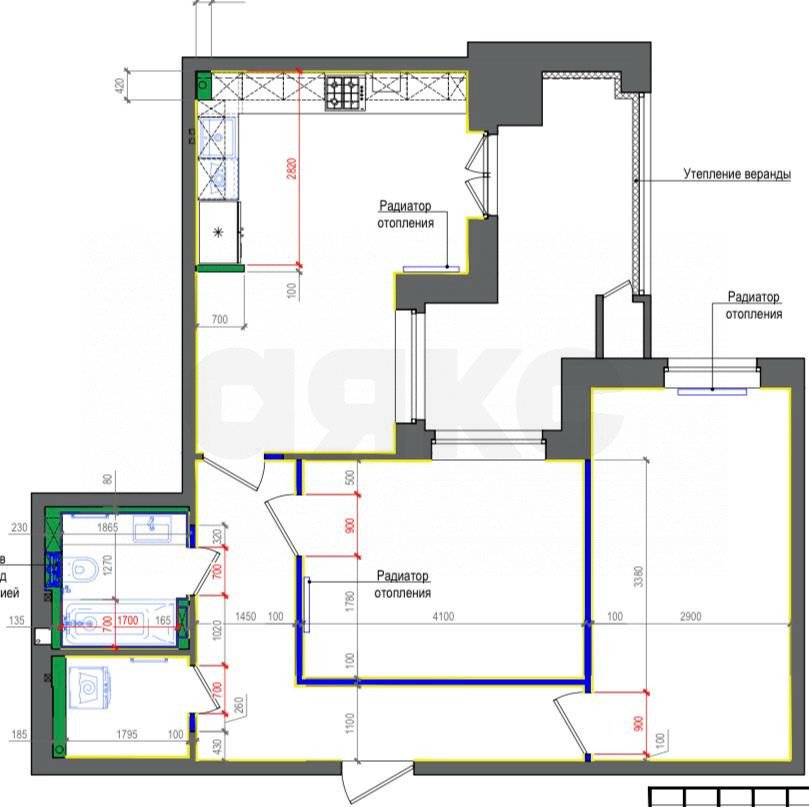 Фото №1: 2-комнатная квартира 77 м² - Ростов-на-Дону, жилой комплекс Симфония, ул. Спартаковская, 20