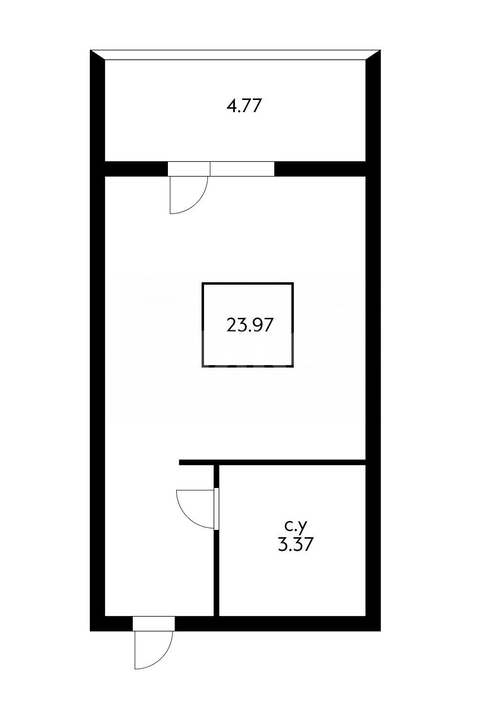 Фото №7: Студия 24 м² - Дагомыс, жилой комплекс Каравелла Португалии, ул. Старошоссейная, 5к2