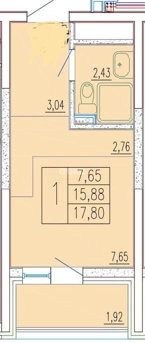 Фото №3: Студия 18 м² - Сочи, жилой комплекс Кислород, 12