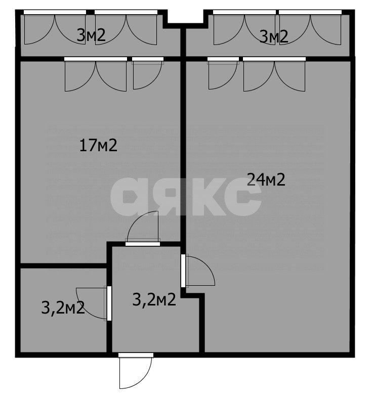 Фото №24: 1-комнатная квартира 47 м² - Анапа, жилой комплекс Трио, ул. Владимирская, 154к2