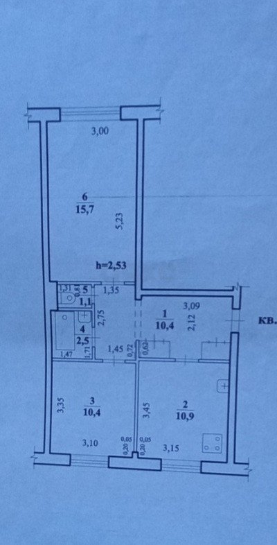 Фото №12: 2-комнатная квартира 51 м² - Чита, 4-й, 10