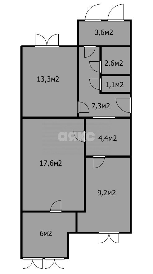 Фото №14: 2-комнатная квартира 65 м² - Анапа, 3Б, ул. Ленина, 175