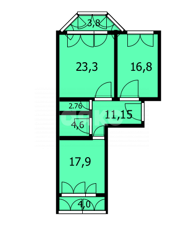 Фото №5: 2-комнатная квартира 84 м² - Анапа, жилой комплекс Консул, ул. Шевченко, 3