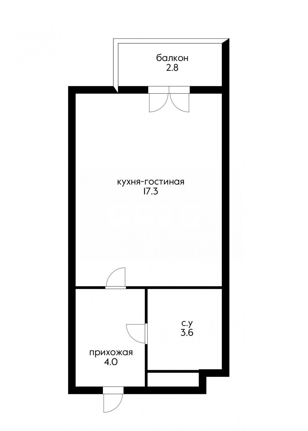 Фото №7: Студия 27 м² - Сочи, жилой комплекс Флора, ул. Искры, 66/9