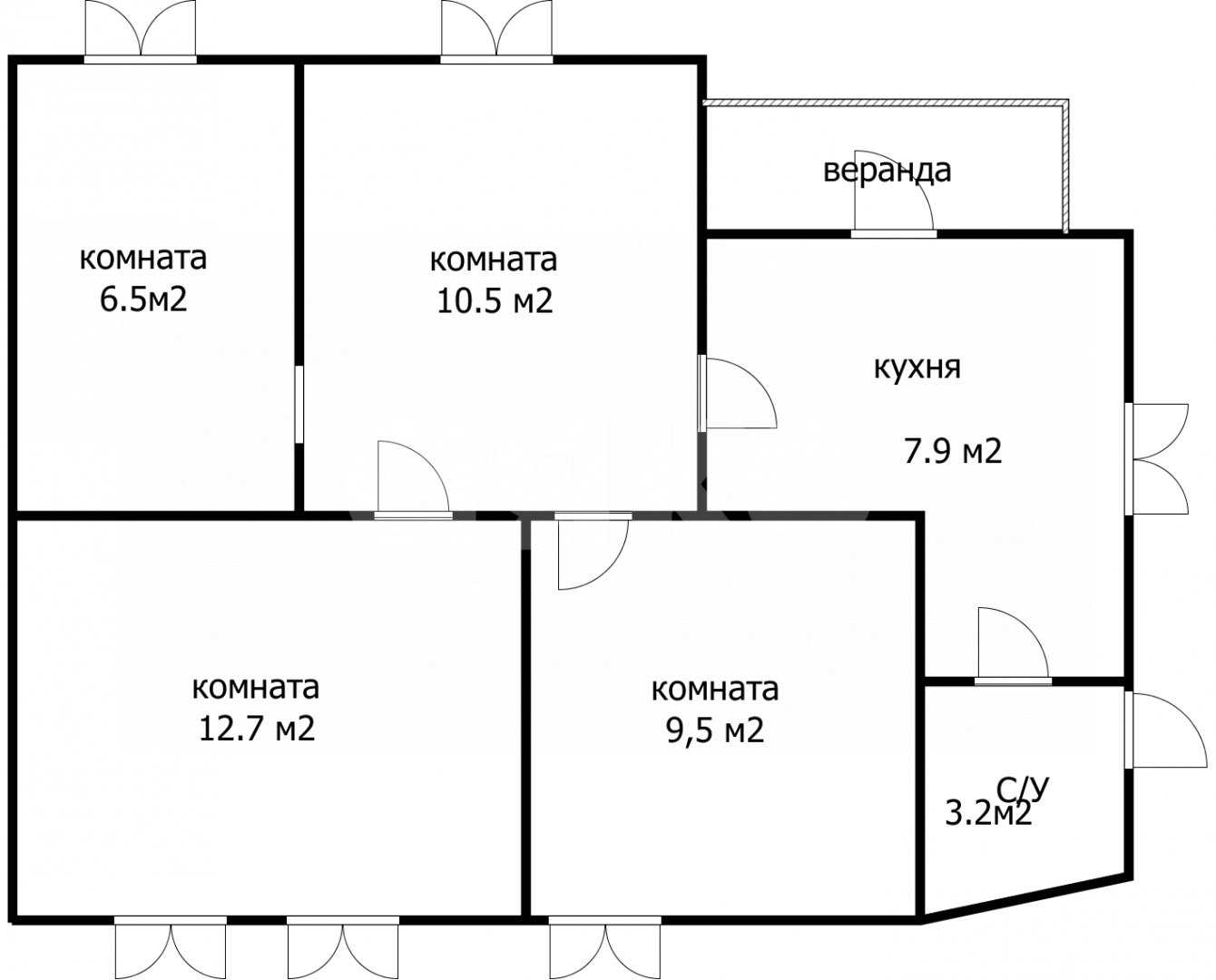 Фото №19: Дом 51 м² + 4.1 сот. - Майкоп, Старый город, ул. Школьная, 44