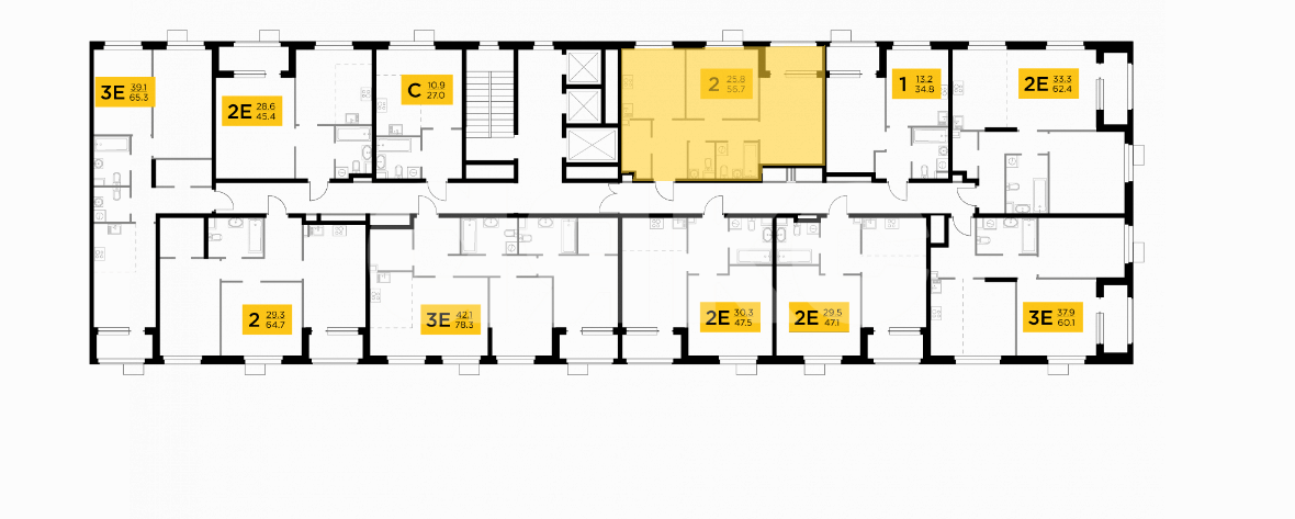 Фото №7: 2-комнатная квартира 56 м² - Мытищи, жилой комплекс Новое Медведково, к39