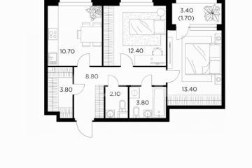 Фото №1: 2-комнатная квартира 56 м² - Мытищи, мкр. жилой комплекс Новое Медведково, к39