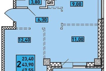 Фото №4: 2-комнатная квартира 47 м² - Ростов-на-Дону, мкр. Западный, пер. Зеркальный, 7