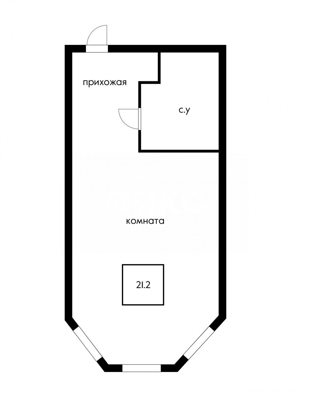 Фото №2: Студия 21 м² - Сочи, Бытха, ул. Ясногорская, 16/6к5