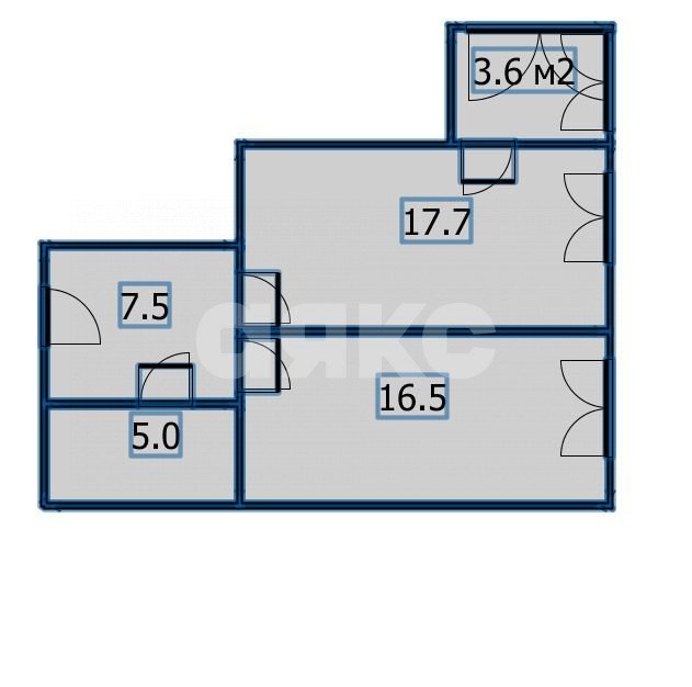 Фото №28: 1-комнатная квартира 50 м² - Анапа, жилой комплекс Бриз, ул. Ленина, 195